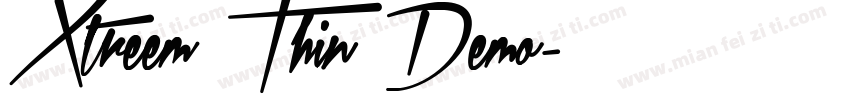 Xtreem Thin Demo字体转换